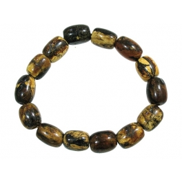 Amber barrel beads Bracelet