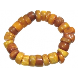 Copal barrel beads Bracelet Copal barrel beads Bracelet