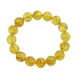 Amber round beads Bracelet