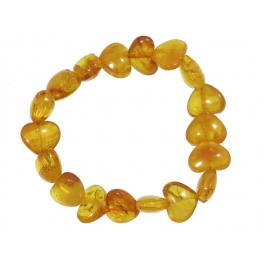Amber heart beads Bracelet Amber heart beads Bracelet