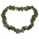 Moldavite irregular beads bracelet