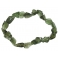 Moldavite irregular beads bracelet