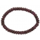 Garnet flat beads bracelet