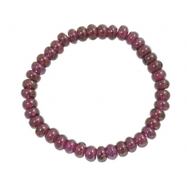 Garnet flat beads bracelet Garnet flat beads bracelet