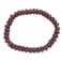 Garnet flat beads bracelet