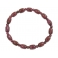 Garnet barrel & round beads bracelet