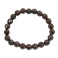 Garnet faceted round beads bracelet