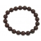 Garnet round beads bracelet