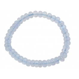 Blue chalcedony flat beads bracelet Blue chalcedony flat beads bracelet