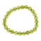 Peridot round beads bracelet