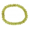 Peridot flat beads bracelet