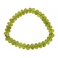 Peridot flat beads bracelet
