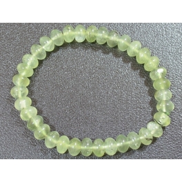 Green Garnet flat beads bracelet