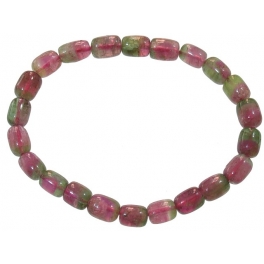 Muticolor Tourmaline barrel beads bracelet Muticolor Tourmaline barrel beads bracelet