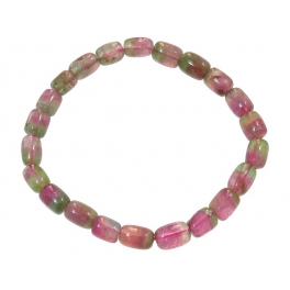 Muticolor Tourmaline barrel beads bracelet Muticolor Tourmaline barrel beads bracelet