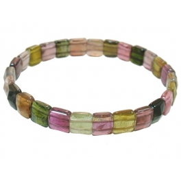 Muticolor Tourmaline faceted DD beads bracelet Muticolor Tourmaline faceted DD beads bracelet