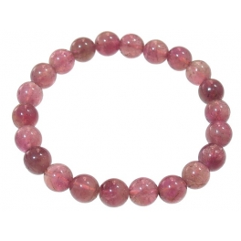 Red color Tourmaline round beads bracelet Red color Tourmaline round beads bracelet