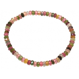 Muticolor Tourmaline round beads bracelet Muticolor Tourmaline round beads bracelet