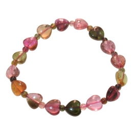 Muticolor Tourmaline round beads bracelet Muticolor Tourmaline round beads bracelet