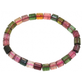 Muticolor Tourmaline round beads bracelet Muticolor Tourmaline round beads bracelet