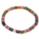 Muticolor Tourmaline round beads bracelet