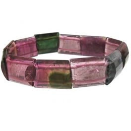 Muticolor Tourmaline faceted DD beads bracelet Muticolor Tourmaline faceted DD beads bracelet