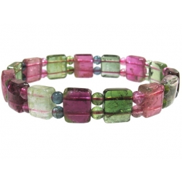 Muticolor Tourmaline faceted DD beads bracelet Muticolor Tourmaline faceted DD beads bracelet