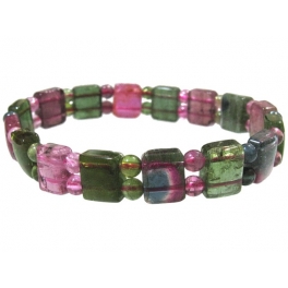 Muticolor Tourmaline faceted DD beads bracelet Muticolor Tourmaline faceted DD beads bracelet