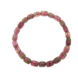 Muticolor Tourmaline barrel beads bracelet Muticolor Tourmaline barrel beads bracelet