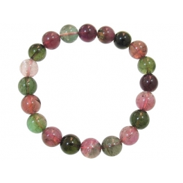 Muticolor Tourmaline round beads bracelet Muticolor Tourmaline round beads bracelet