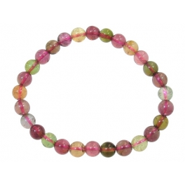 Muticolor Tourmaline round beads bracelet Muticolor Tourmaline round beads bracelet