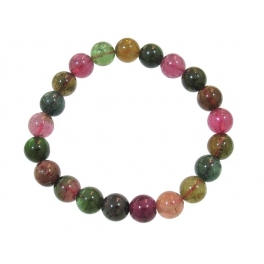 Muticolor Tourmaline round beads bracelet Muticolor Tourmaline round beads bracelet