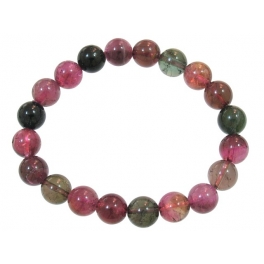 Muticolor Tourmaline round beads bracelet Muticolor Tourmaline round beads bracelet