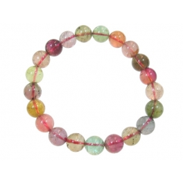 Muticolor Tourmaline round beads bracelet Muticolor Tourmaline round beads bracelet