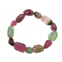 Muticolor Tourmaline irregular beads bracelet Muticolor Tourmaline irregular beads bracelet