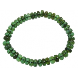 Green Tourmaline flat beads bracelet Green Tourmaline flat beads bracelet