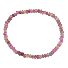 Muticolor Tourmaline flat beads bracelet Muticolor Tourmaline flat beads bracelet