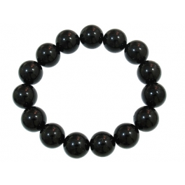 Black Tourmaline round beads bracelet Black Tourmaline round beads bracelet