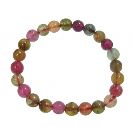 Muticolor Tourmaline round beads bracelet Muticolor Tourmaline round beads bracelet