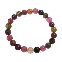 Muticolor Tourmaline round beads bracelet Muticolor Tourmaline round beads bracelet