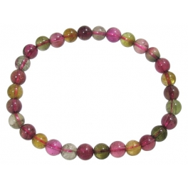 Muticolor Tourmaline round beads bracelet Muticolor Tourmaline round beads bracelet