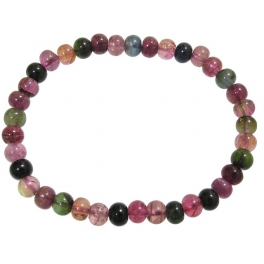 Muticolor Tourmaline round beads bracelet Muticolor Tourmaline round beads bracelet
