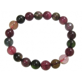 Muticolor Tourmaline round beads bracelet Muticolor Tourmaline round beads bracelet