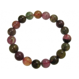 Muticolor Tourmaline round beads bracelet Muticolor Tourmaline round beads bracelet