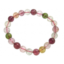 Muticolor Tourmaline round beads bracelet Muticolor Tourmaline round beads bracelet