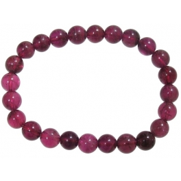 Red color Tourmaline round beads bracelet Red color Tourmaline round beads bracelet