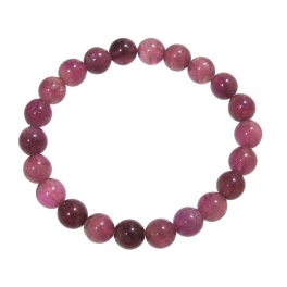 Red color Tourmaline round beads bracelet Red color Tourmaline round beads bracelet