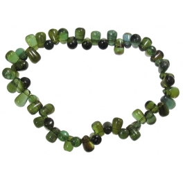 Green color Tourmaline pear shape beads bracelet Green color Tourmaline pear shape beads bracelet