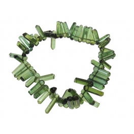 Green color Tourmaline column beads bracelet Green color Tourmaline column beads bracelet