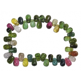 Muticolor Tourmaline pear beads bracelet Muticolor Tourmaline pear beads bracelet